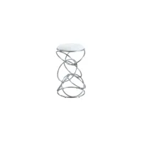 Antrim Counter Stool in White by Chintaly Imports