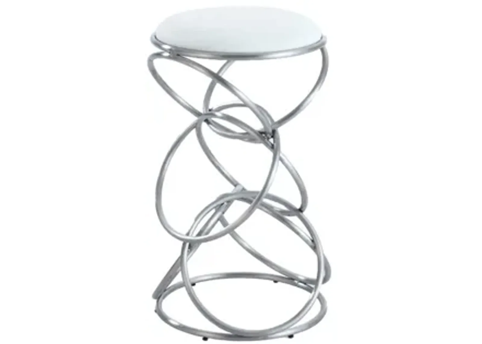 Antrim Counter Stool in White by Chintaly Imports