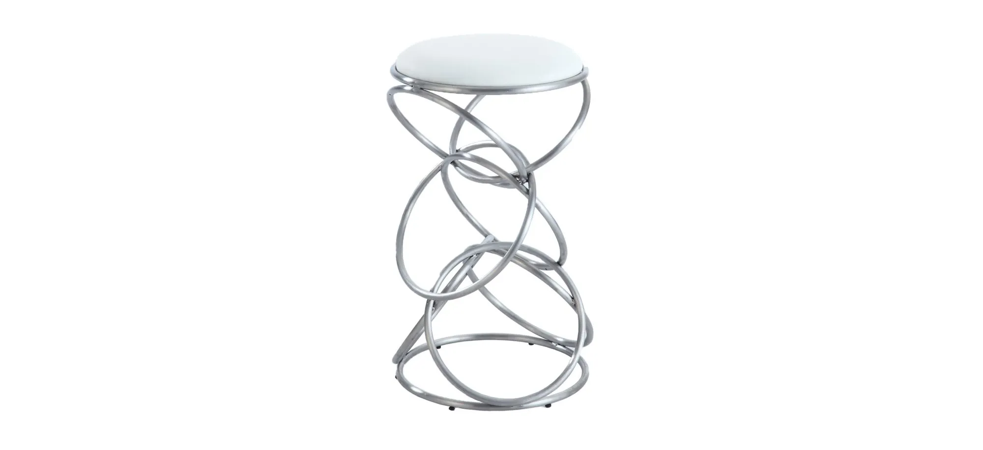 Antrim Counter Stool in White by Chintaly Imports