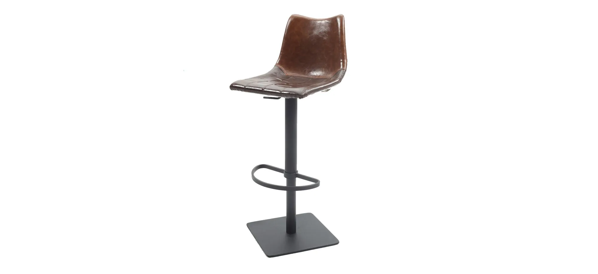 Yeadon Adjustable Stool in Brown by Chintaly Imports
