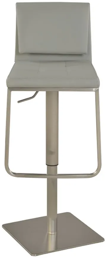 Darby Adjustable Stool in Gray by Chintaly Imports