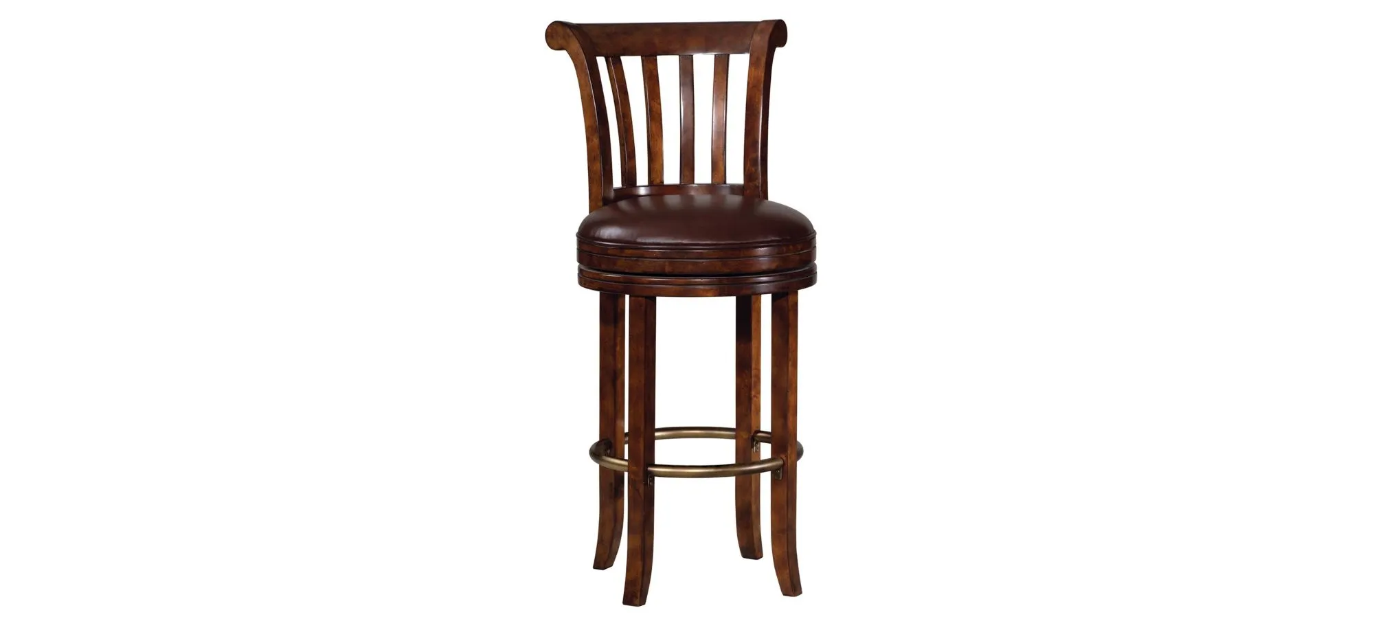 Ithaca Bar Stool in Hampton Cherry by Howard Miller Clock