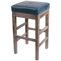 Valencia Counter Stool in Vintage Blue by New Pacific Direct