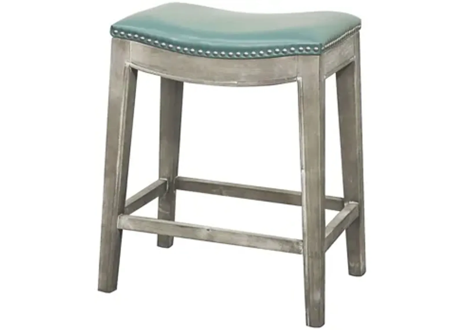 Elmo Counter Stool in Turquoise by New Pacific Direct