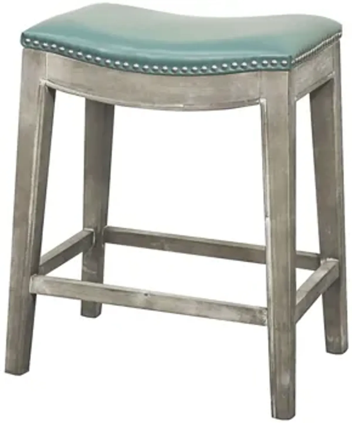 Elmo Counter Stool in Turquoise by New Pacific Direct