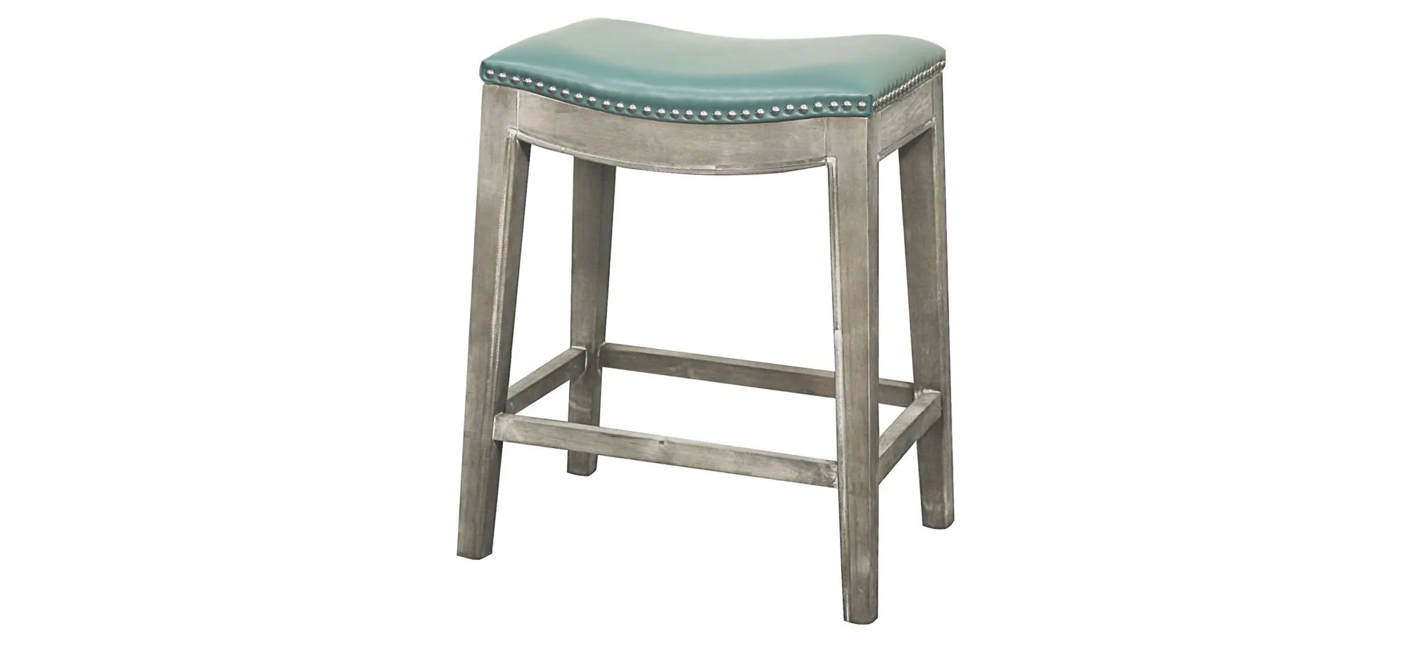 Elmo Counter Stool in Turquoise by New Pacific Direct