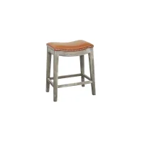 Elmo Counter Stool in Pumpkin by New Pacific Direct