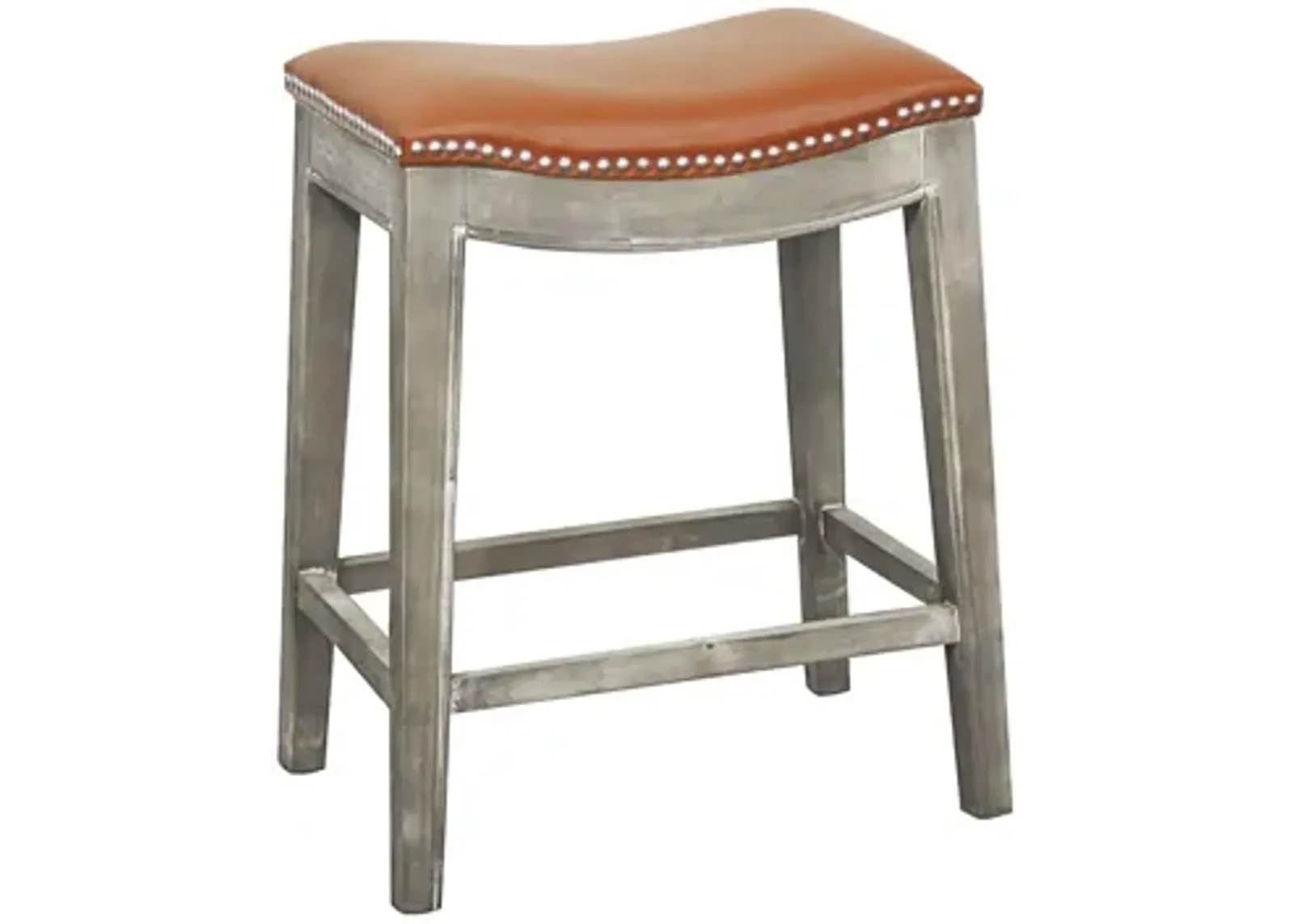 Elmo Counter Stool in Pumpkin by New Pacific Direct