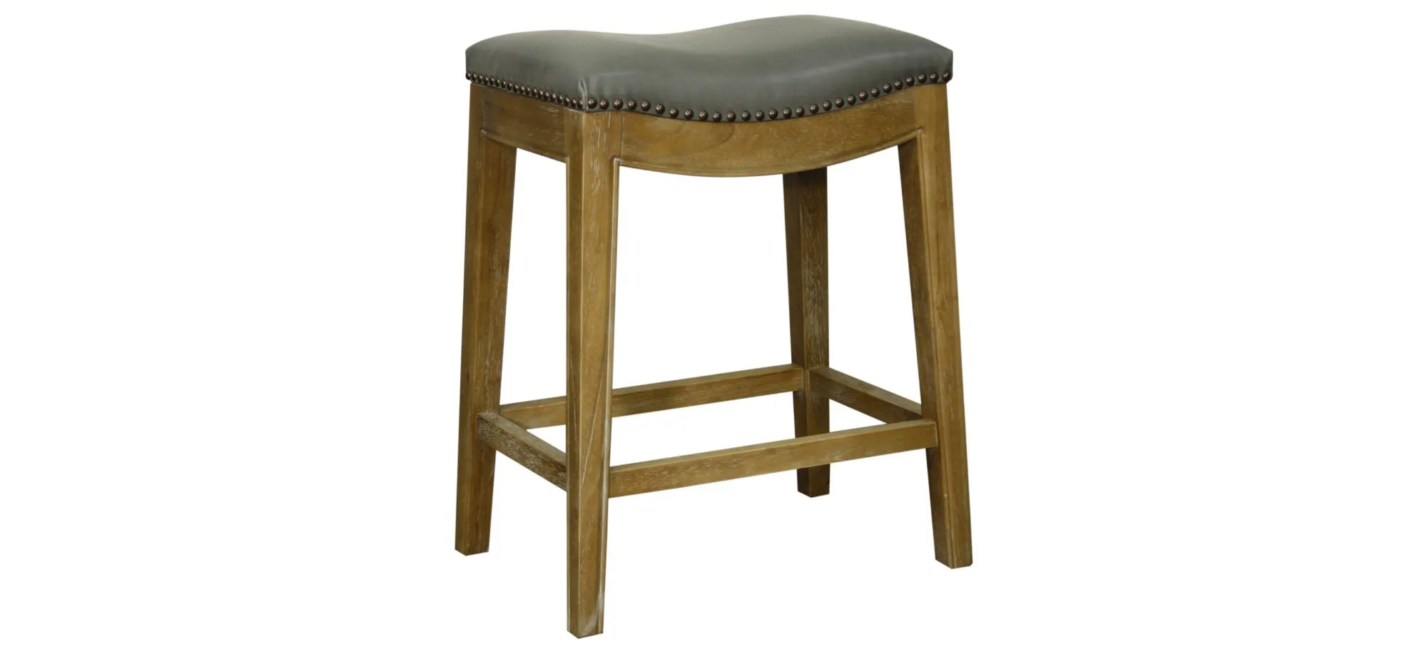 Elmo Counter Stool in Vintage Gray by New Pacific Direct