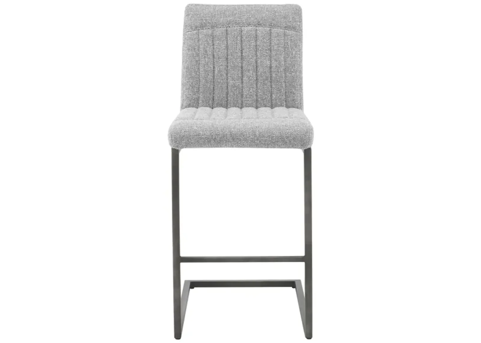 Ronan Fabric Counter Stool in Blazer Light Gray by New Pacific Direct