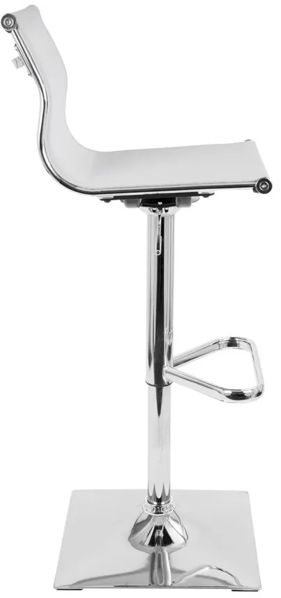 Mirage Barstool in White by Lumisource