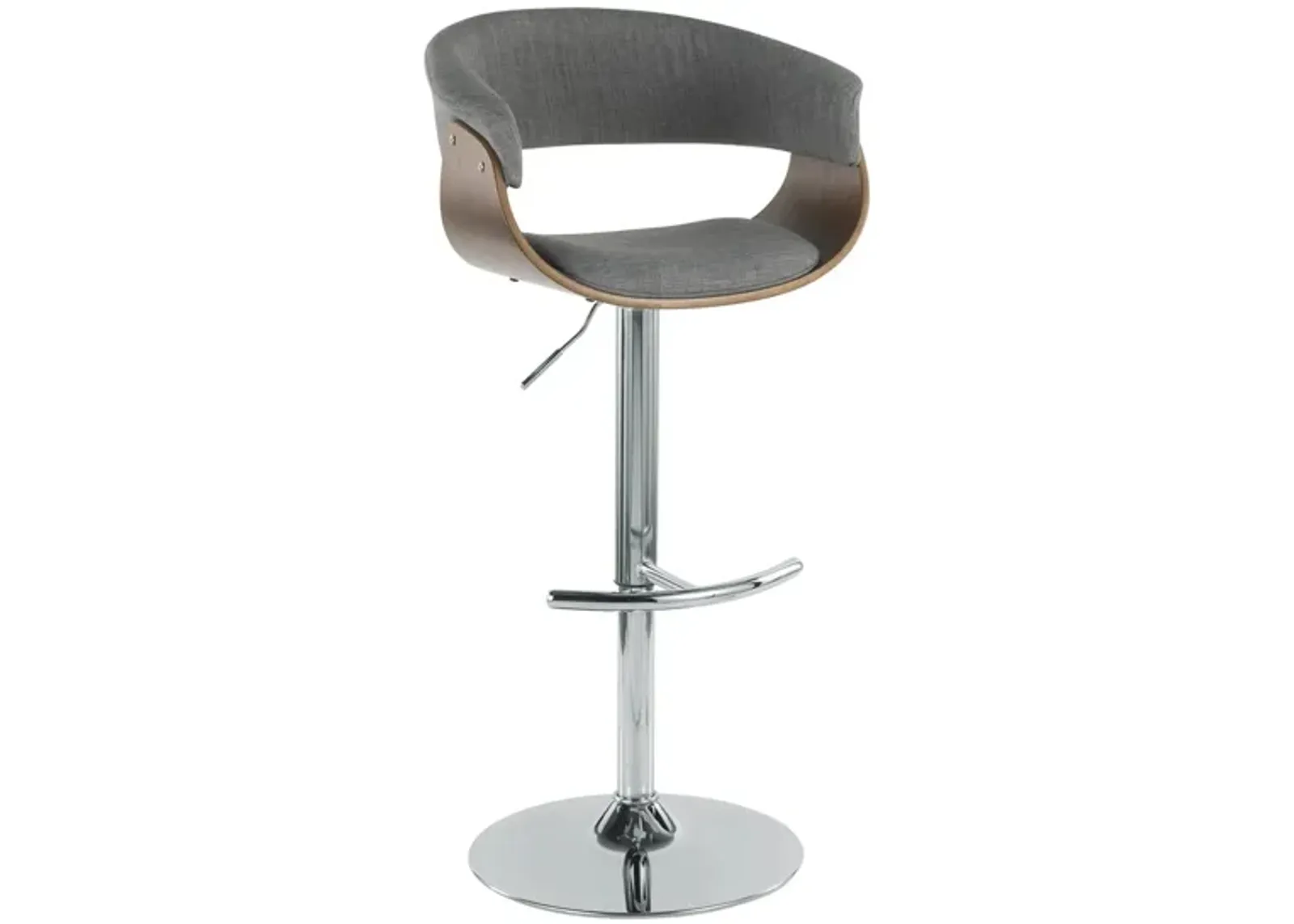 Vintage Mod Barstool in Gray by Lumisource