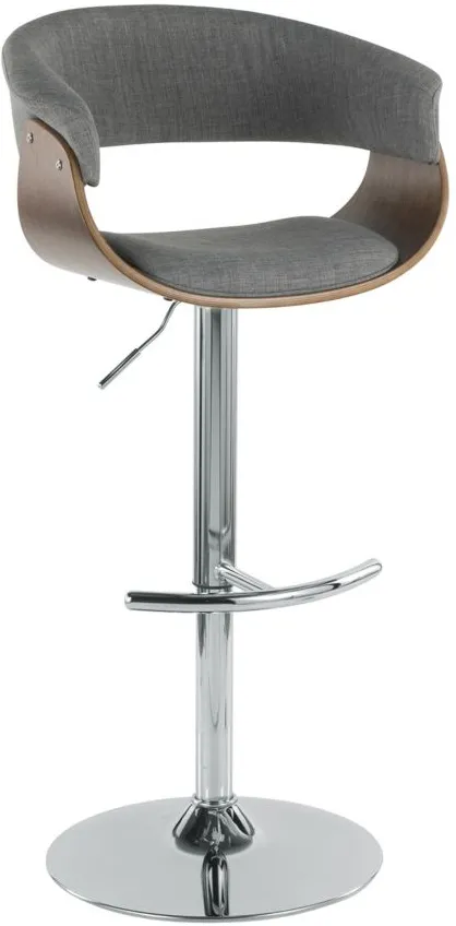 Vintage Mod Barstool in Gray by Lumisource
