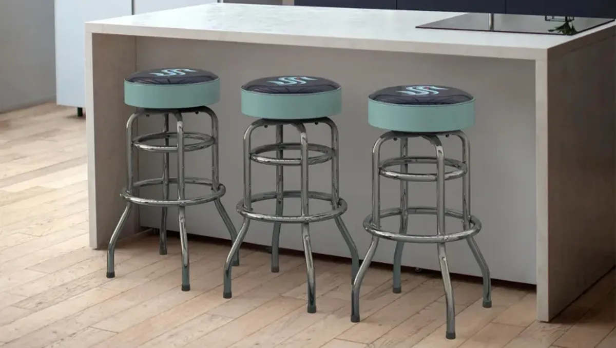 NHL Backless Swivel Bar Stool