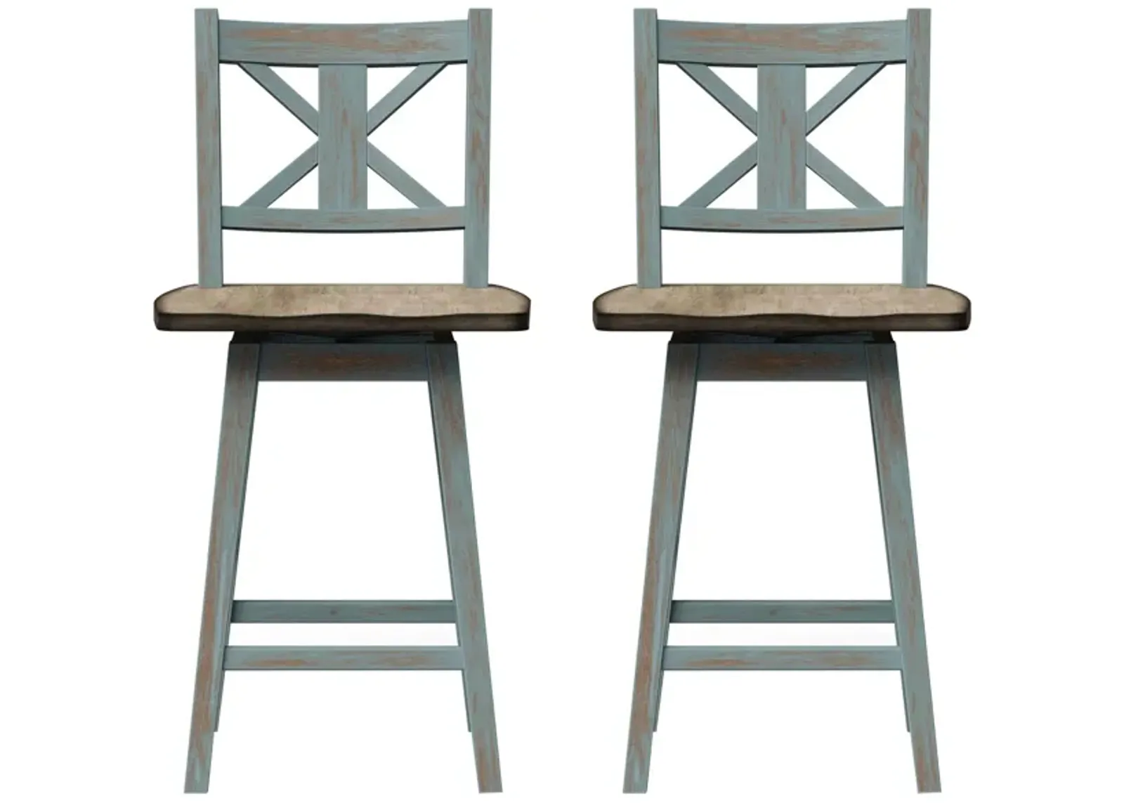 Summerville II Swivel Counter Stools (Set of 2)