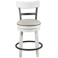 Benny Counter Height Stool in White by Ashley Furniture