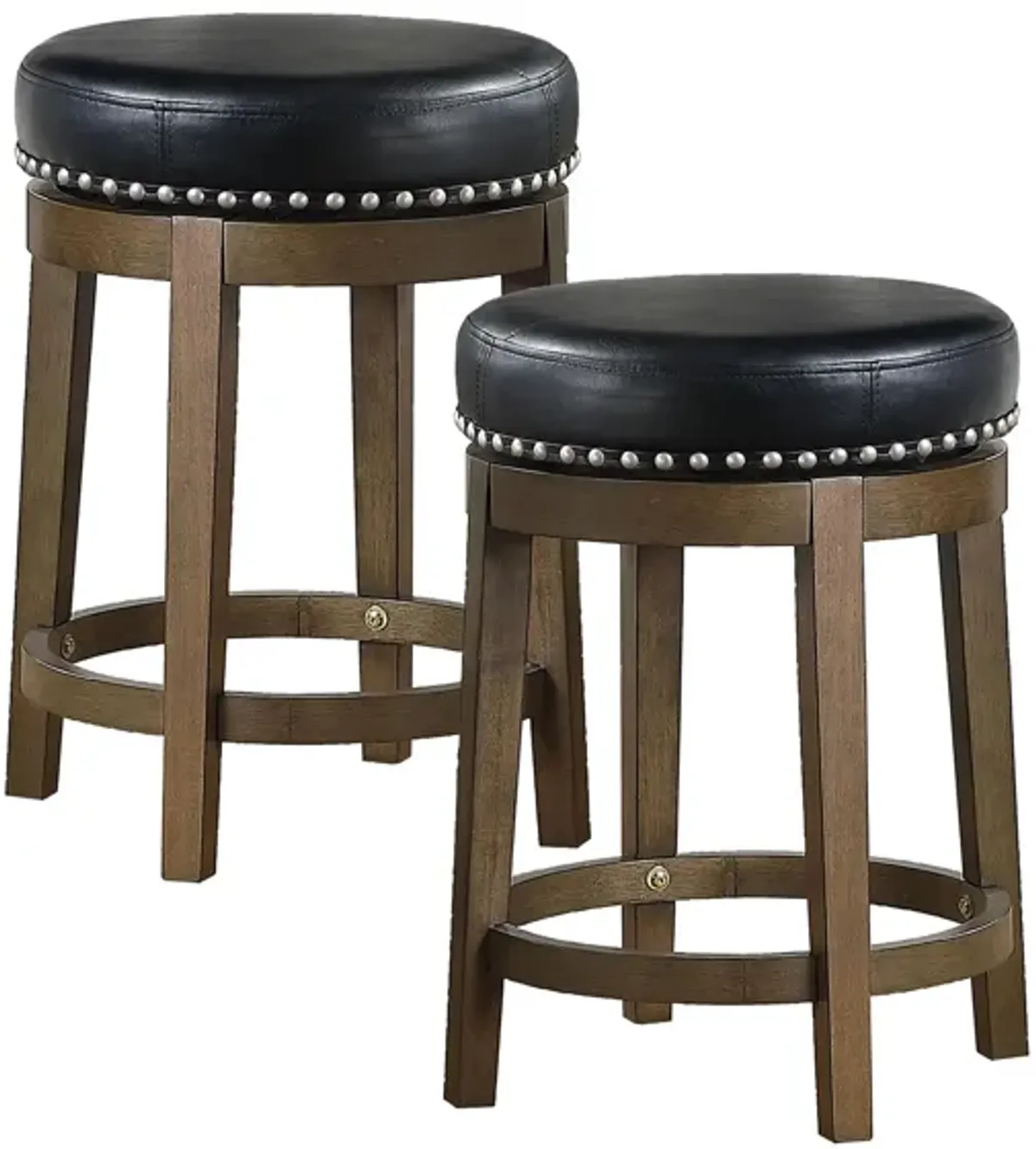 Whitby 24" Round Swivel Stool (Set of 2)