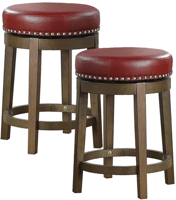 Whitby 24" Round Swivel Stool (Set of 2)