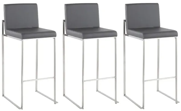 Fuji High Back Barstool- Set of 3