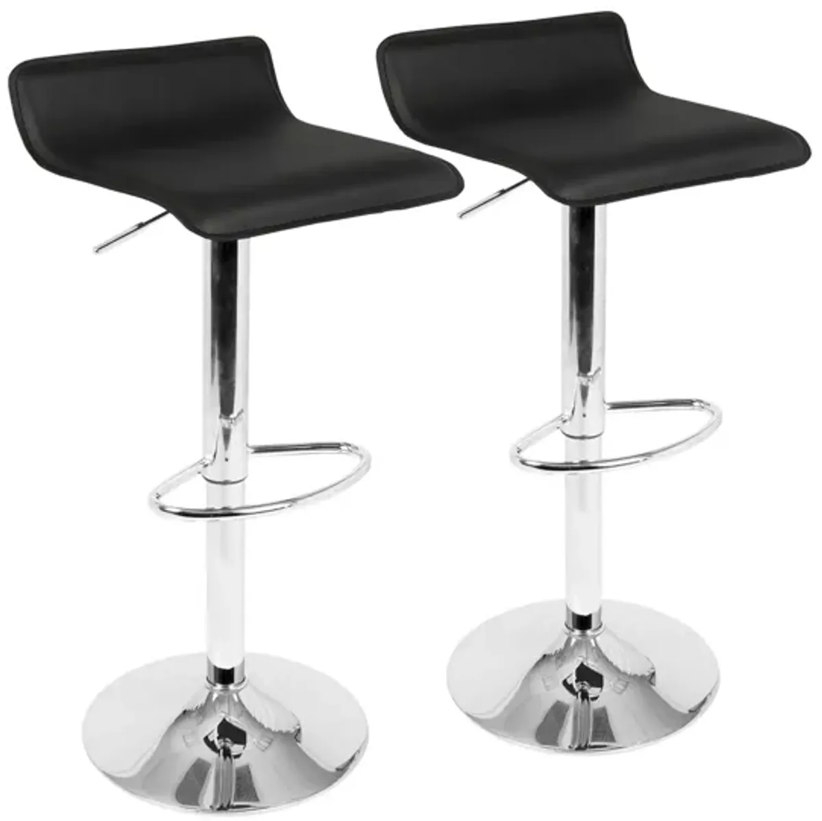 Ale Barstool - Set of 2 in Black by Lumisource