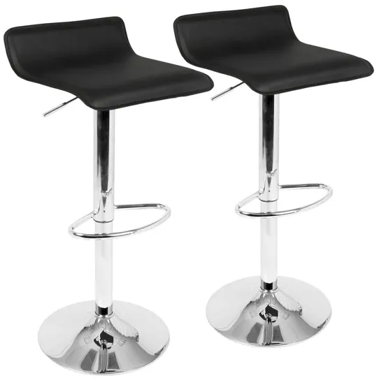 Ale Barstool - Set of 2 in Black by Lumisource