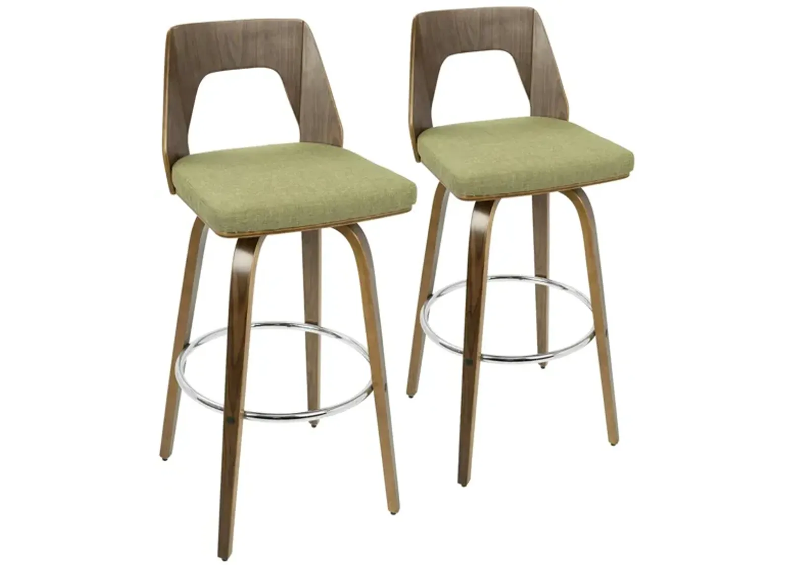 Trilogy 30" Barstool - Set of 2 in Green by Lumisource