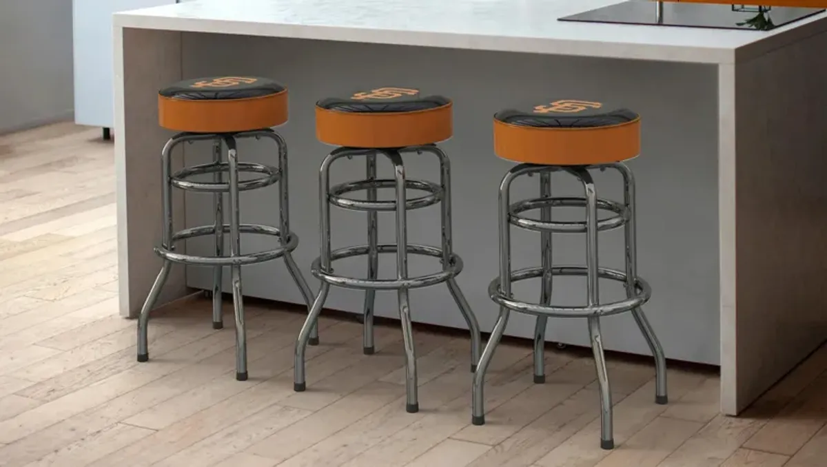 MLB Backless Swivel Bar Stool