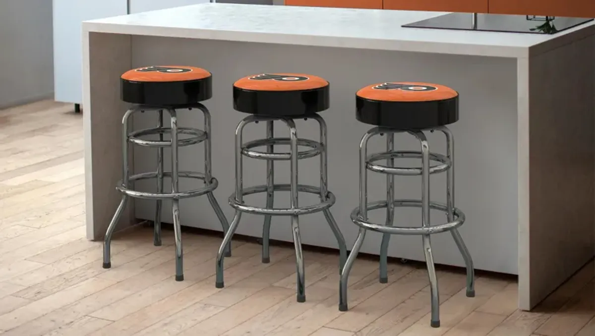 NHL Backless Swivel Bar Stool