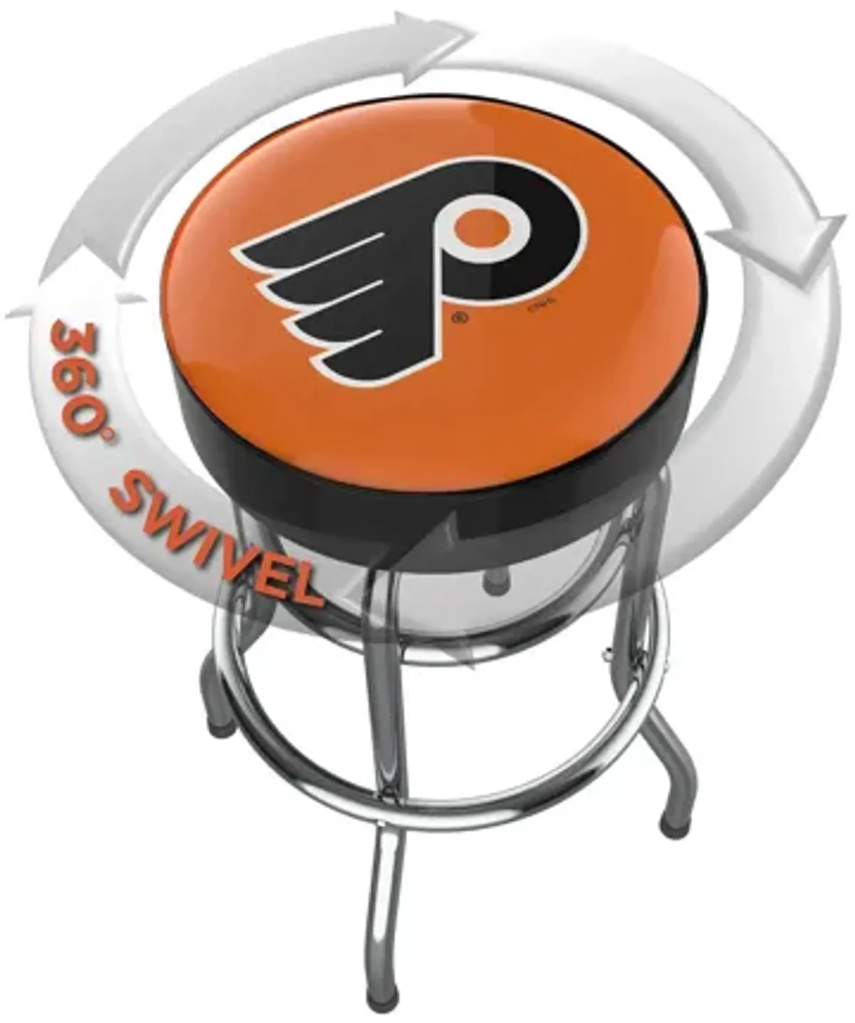 NHL Backless Swivel Bar Stool