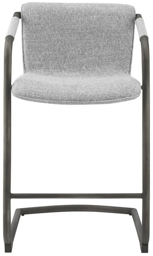 Indy Fabric Counter Stool in Blazer Light Gray by New Pacific Direct