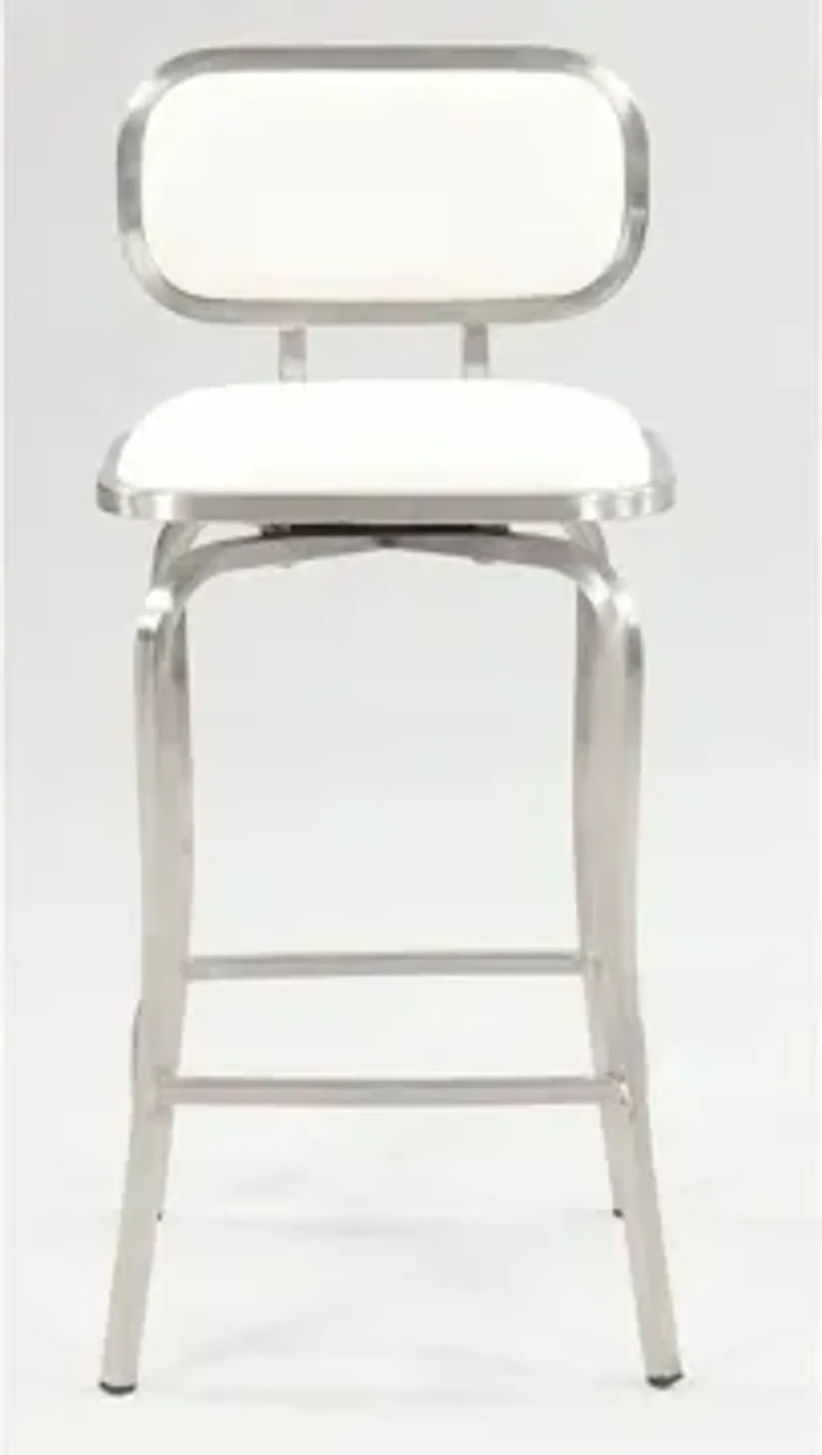 Provo Swivel Counter Stool in White by Chintaly Imports