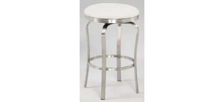 Orem Counter Stool in White by Chintaly Imports