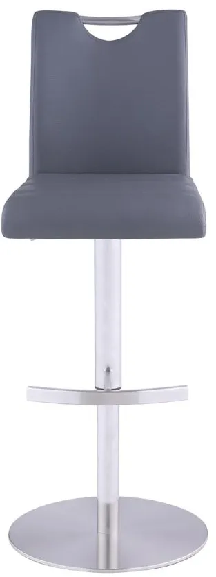 Magna Adjustable Stool in Gray by Chintaly Imports