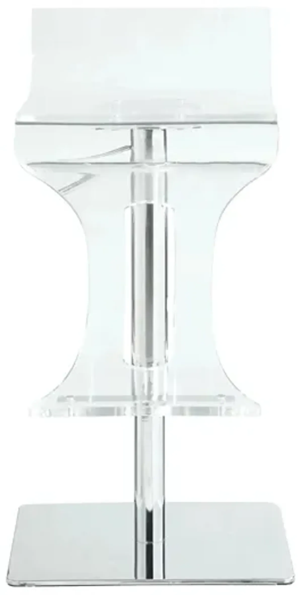 Lindon Adjustable Stool in Clear by Chintaly Imports