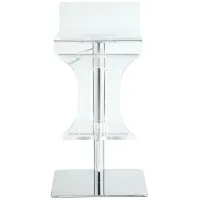 Lindon Adjustable Stool in Clear by Chintaly Imports