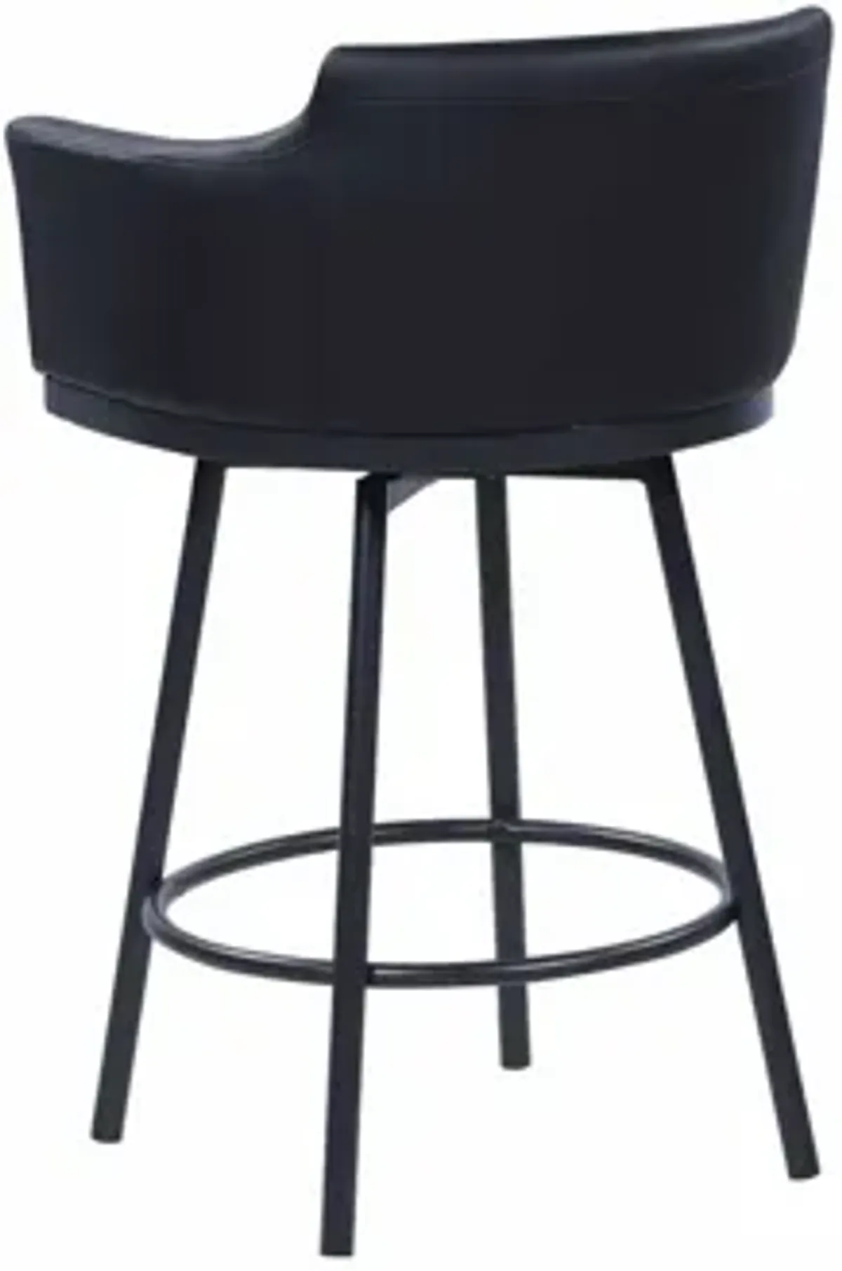 Demie Counter Stool in Black by Chintaly Imports