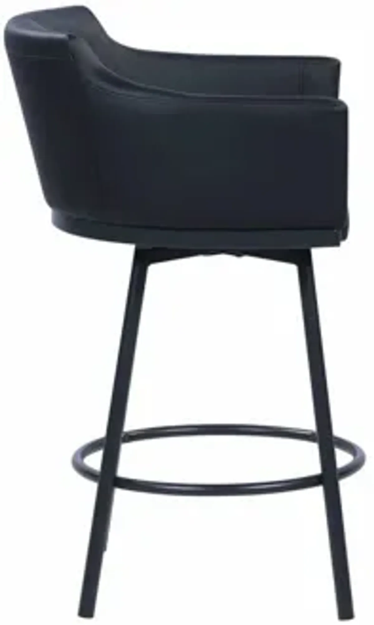 Demie Counter Stool in Black by Chintaly Imports