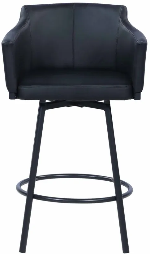 Demie Counter Stool in Black by Chintaly Imports