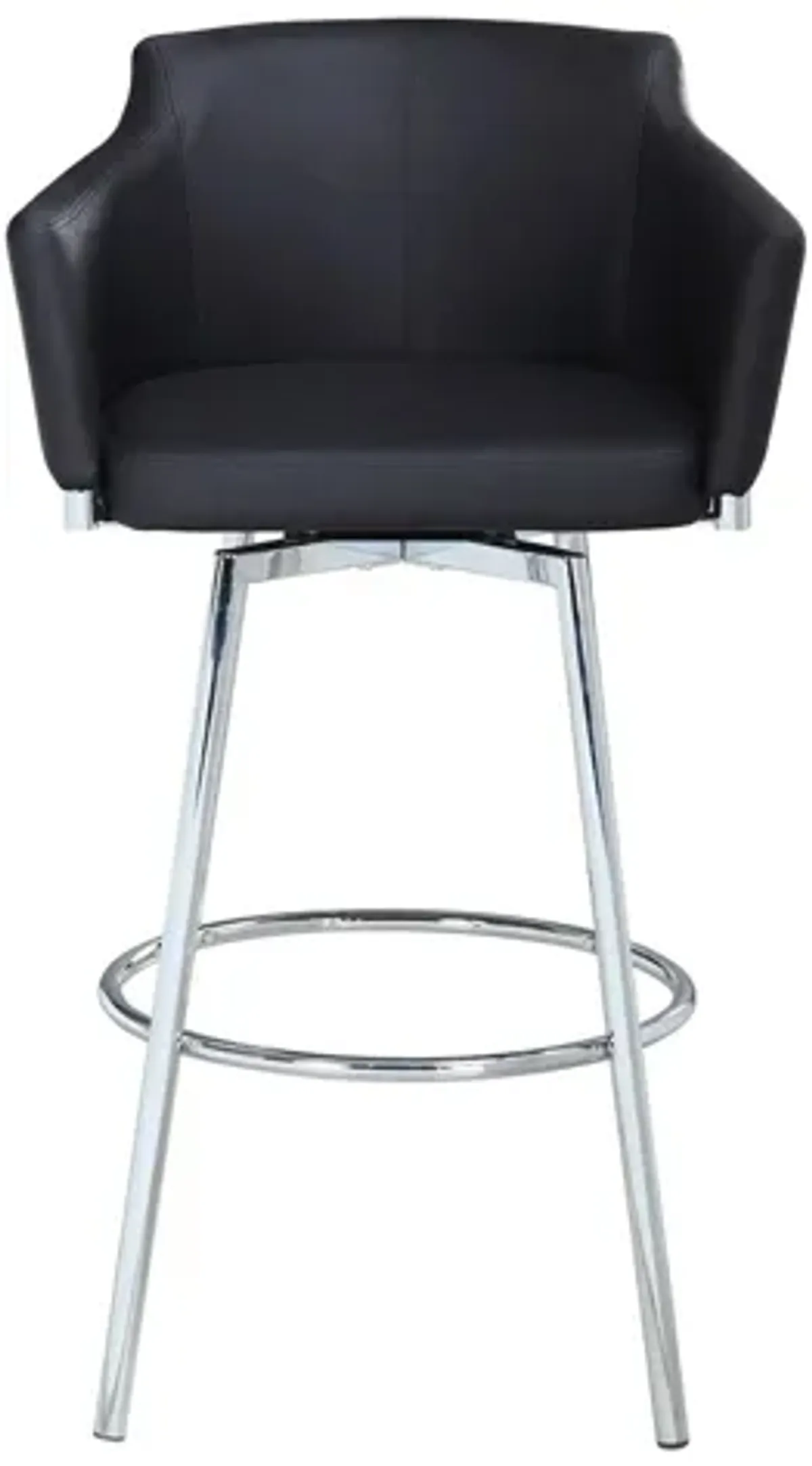 Dusty Counter-Height Stool in Black by Chintaly Imports