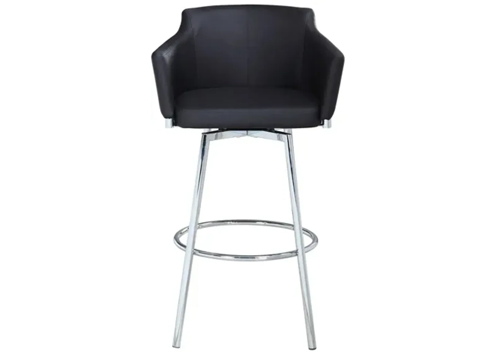 Dusty Counter-Height Stool in Black by Chintaly Imports