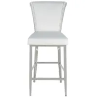 Joy Counter-Height Stool in White by Chintaly Imports