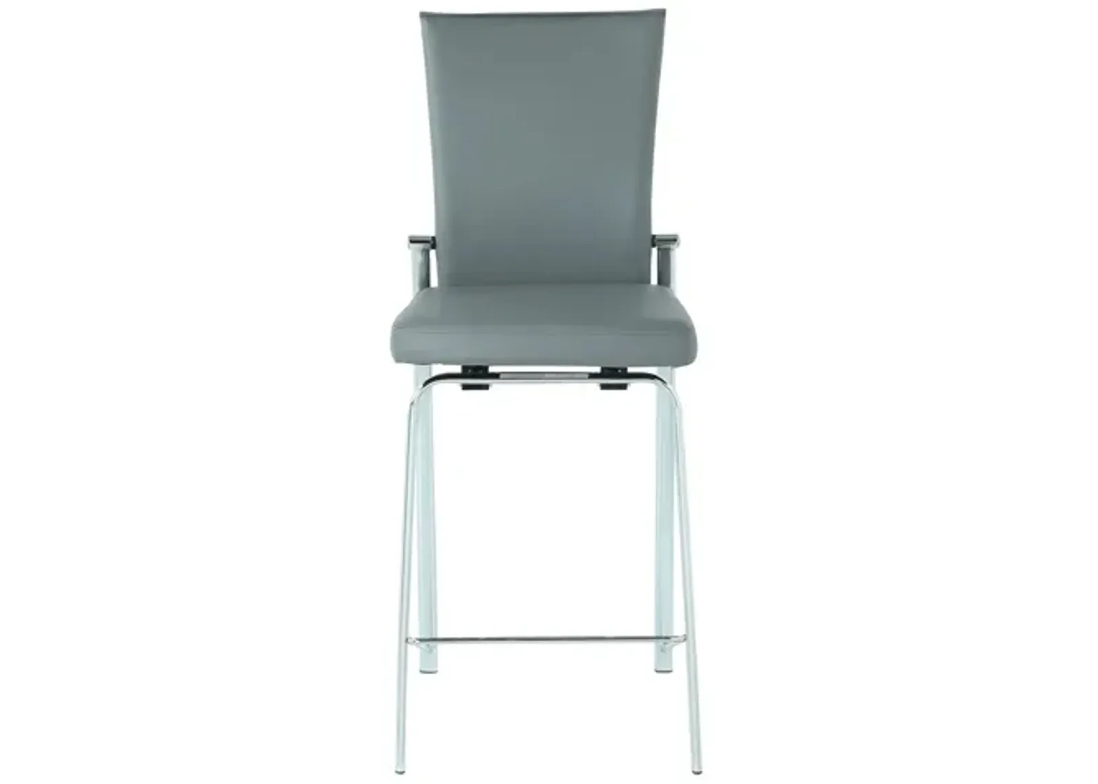 Mollie Bar Stool in Gray by Chintaly Imports