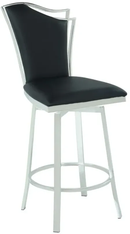 Nadiay Counter Stool in Black by Chintaly Imports