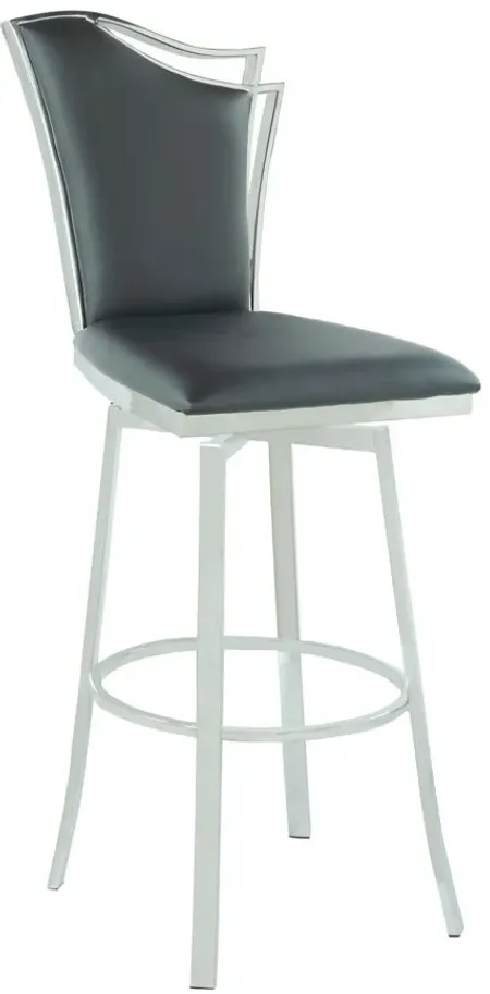 Nadiay Counter Stool in Gray by Chintaly Imports