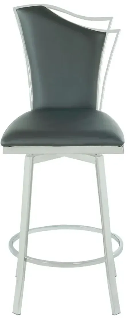 Nadiay Counter Stool in Gray by Chintaly Imports