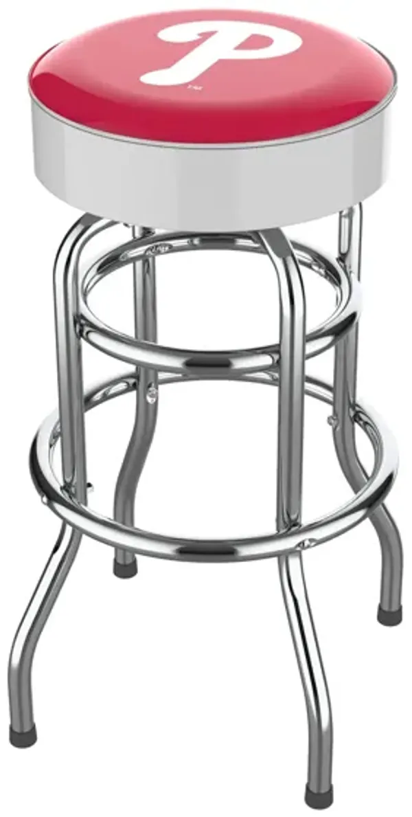 MLB Backless Swivel Bar Stool