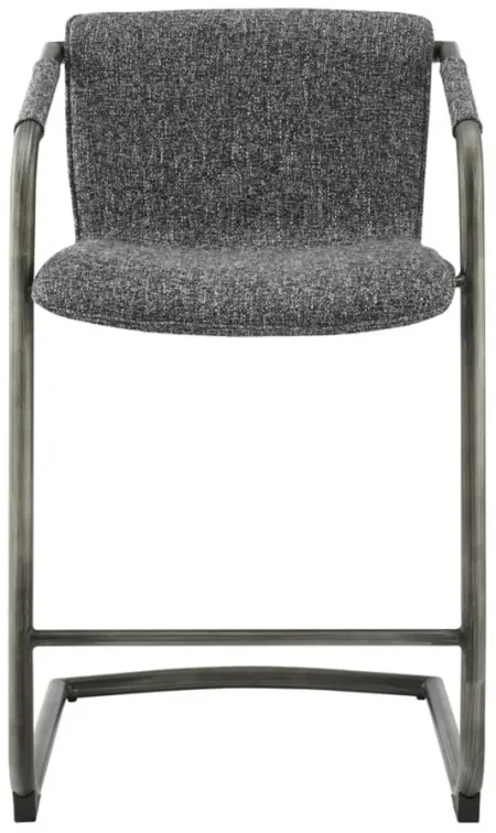 Indy Fabric Counter Stool in Blazer Dark Gray by New Pacific Direct