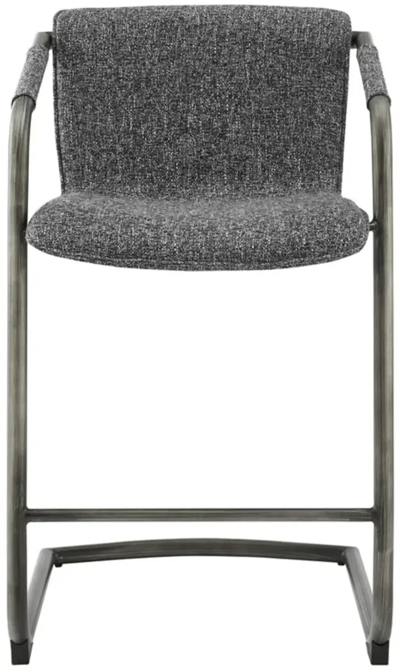 Indy Fabric Counter Stool in Blazer Dark Gray by New Pacific Direct