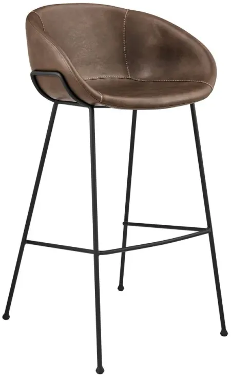 Zach Bar Stool set of 2 in Brown by EuroStyle