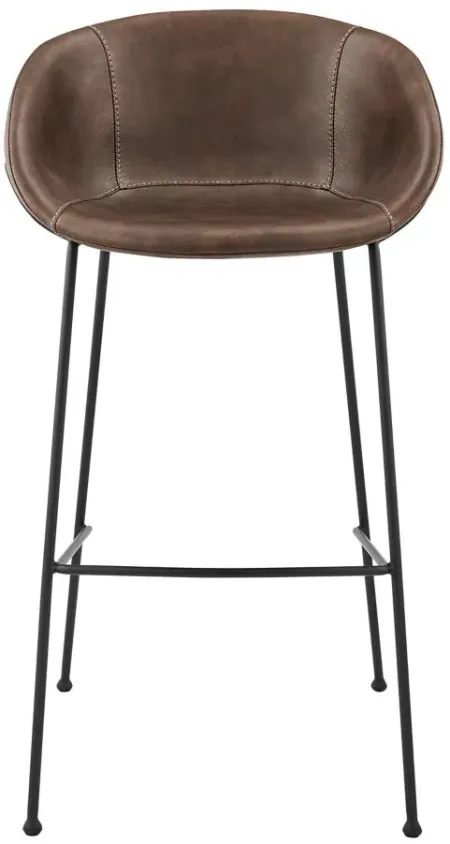 Zach Bar Stool set of 2 in Brown by EuroStyle